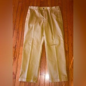 New Orvis Men’s Chino Pants Field Khaki Cotton Reinforced 36x30